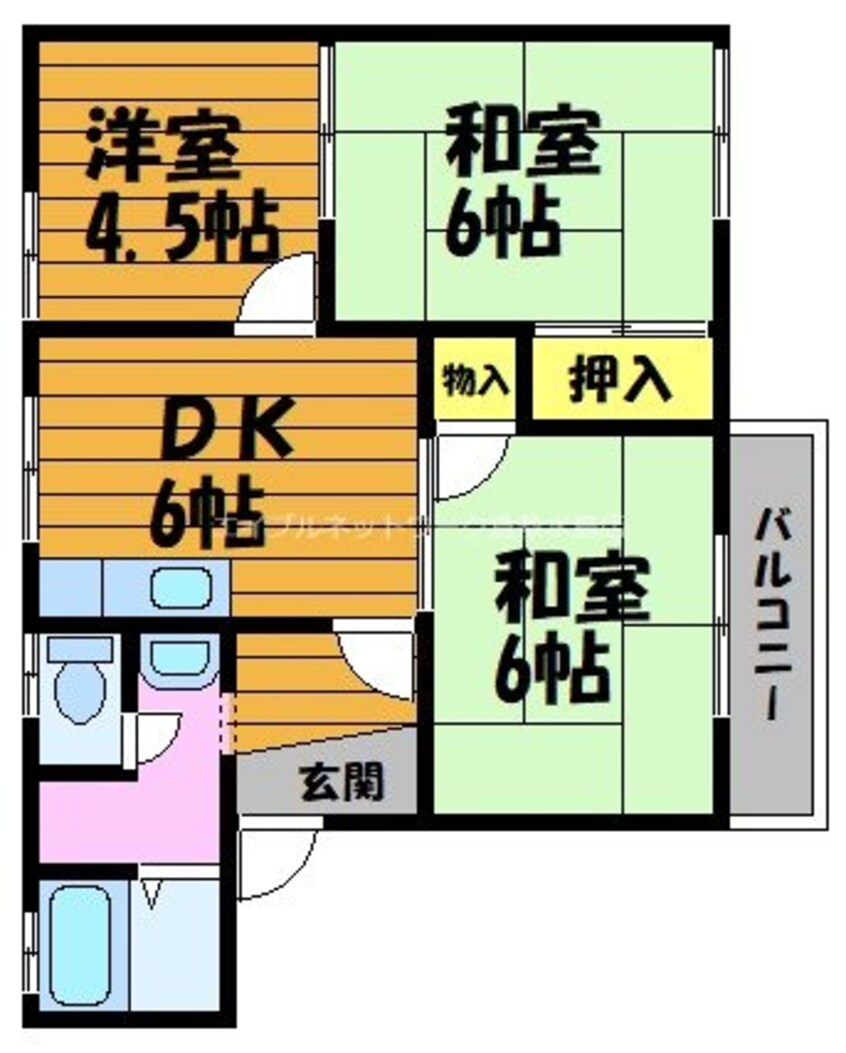 間取図 コーポ三宅Ｂ棟