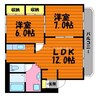 Palazzo UNO　　 2LDKの間取り