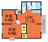 エポック広江　Ｂ棟 2LDKの間取り