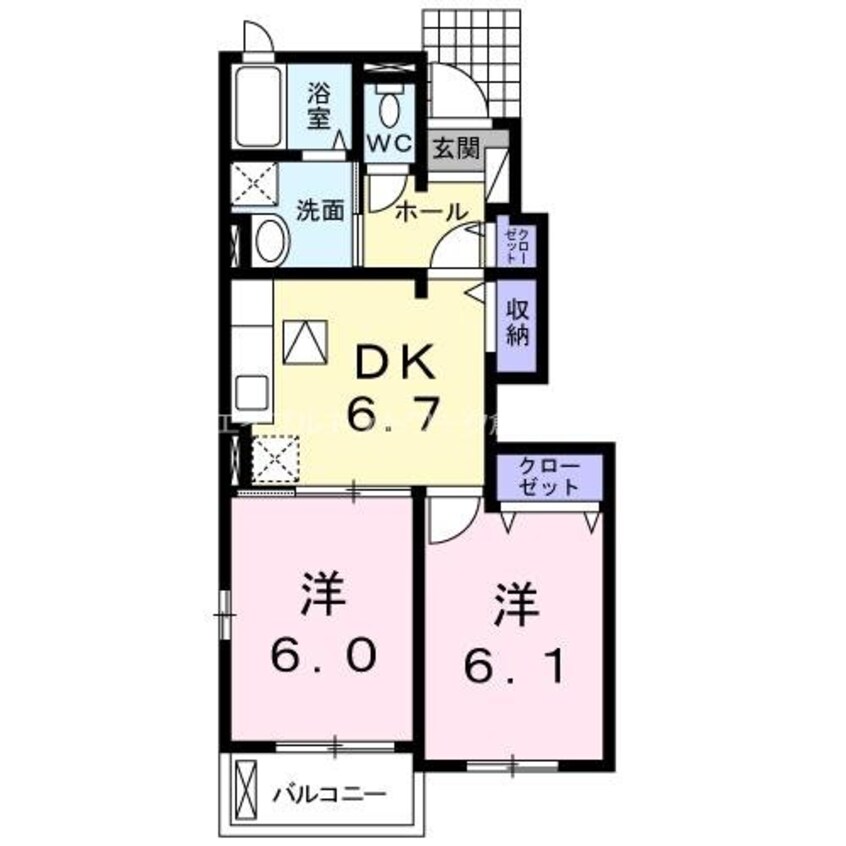 間取図 モデルノ　ブローテ　Ｃ