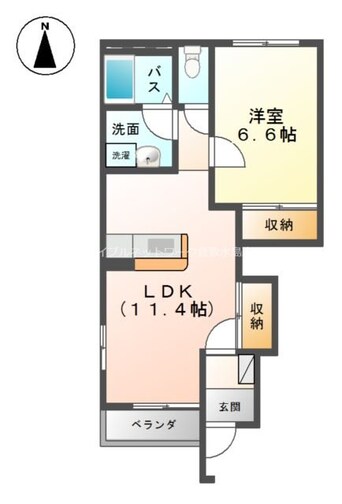 間取図 フォンテーヌＡ