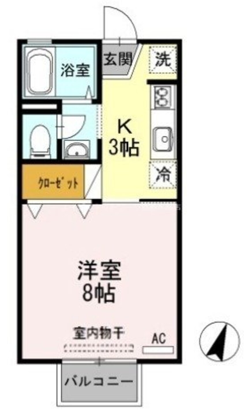 間取図 レインボーハイツ　B棟　