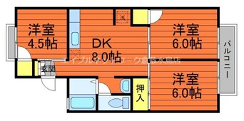 間取図 セジュール岡部