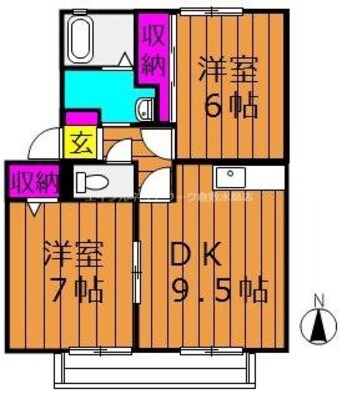 間取図 レイモンドサンヴィレッジD棟