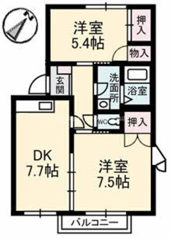 間取図 カーサ・ビアンカ