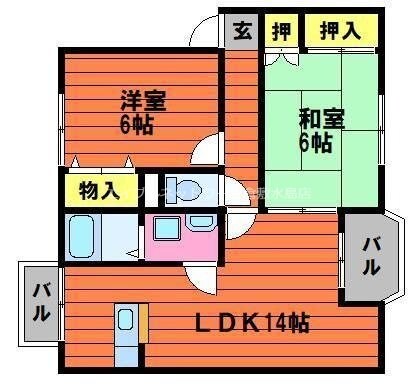 間取り図 ヴェル・フィオーレNT　B棟