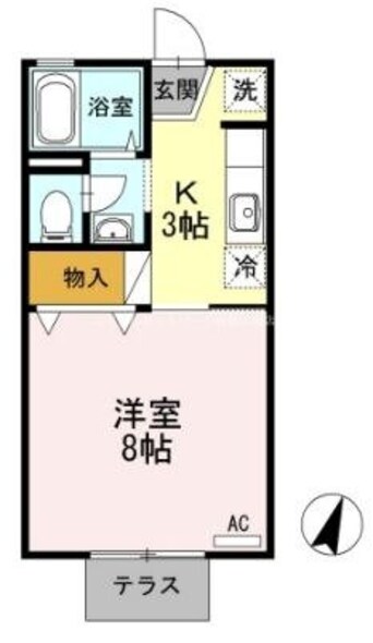 間取図 レインボーハイツ　A棟