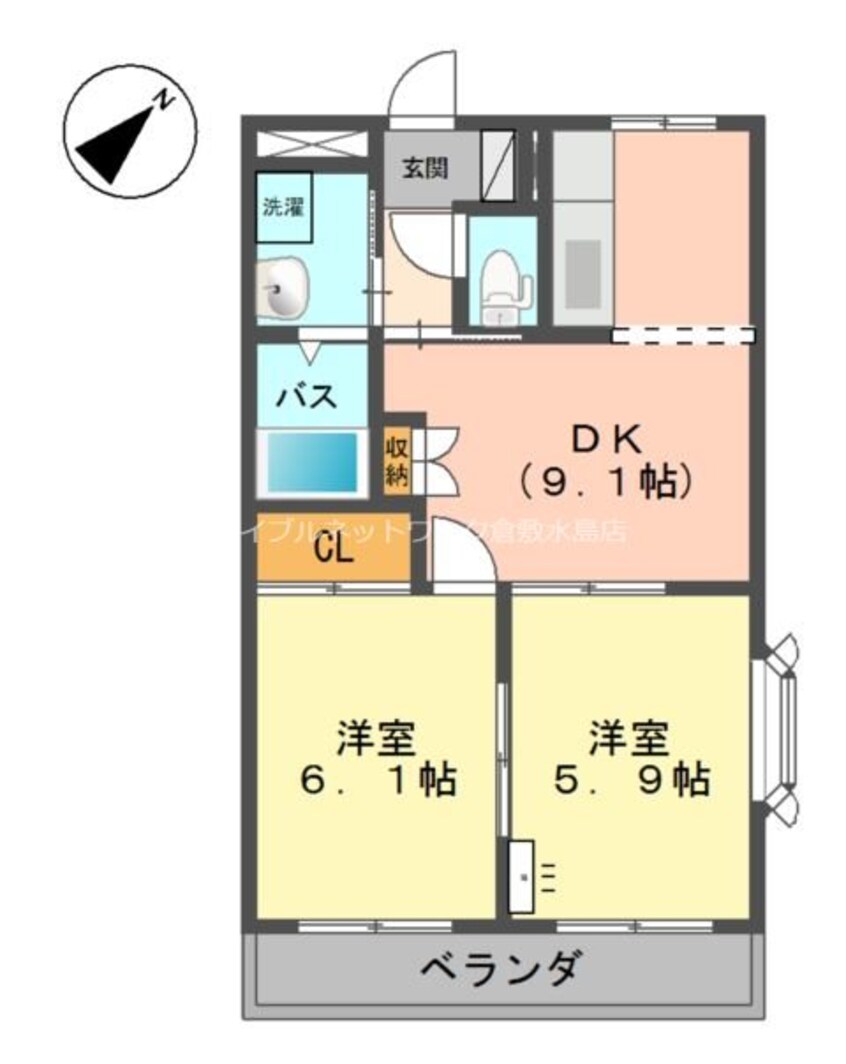 間取図 プロニティ　Ｔ＆Ｓ