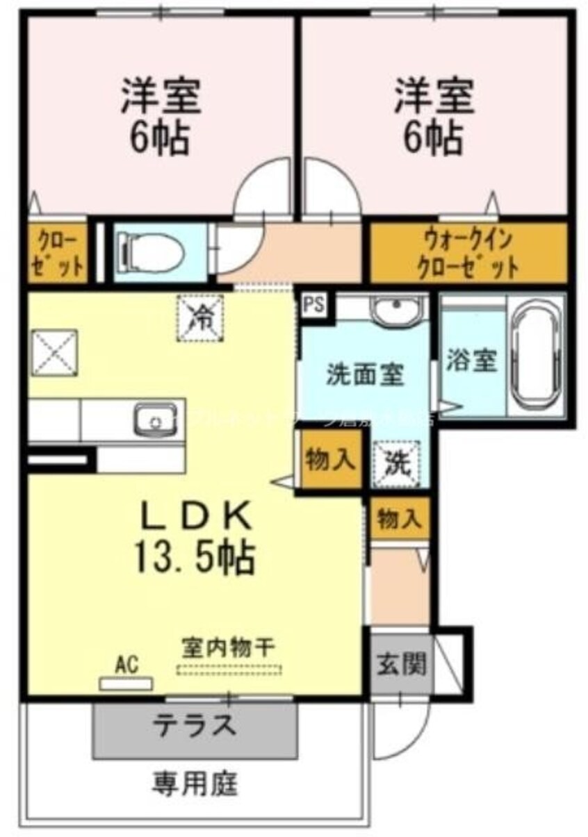 間取図 ヴィラ・アムールⅡ