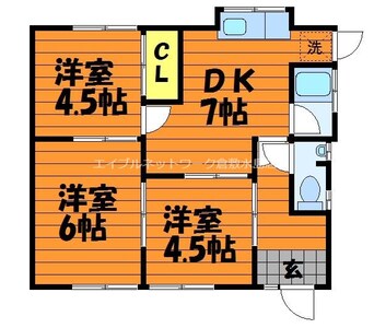 間取図 中島塩津様借家