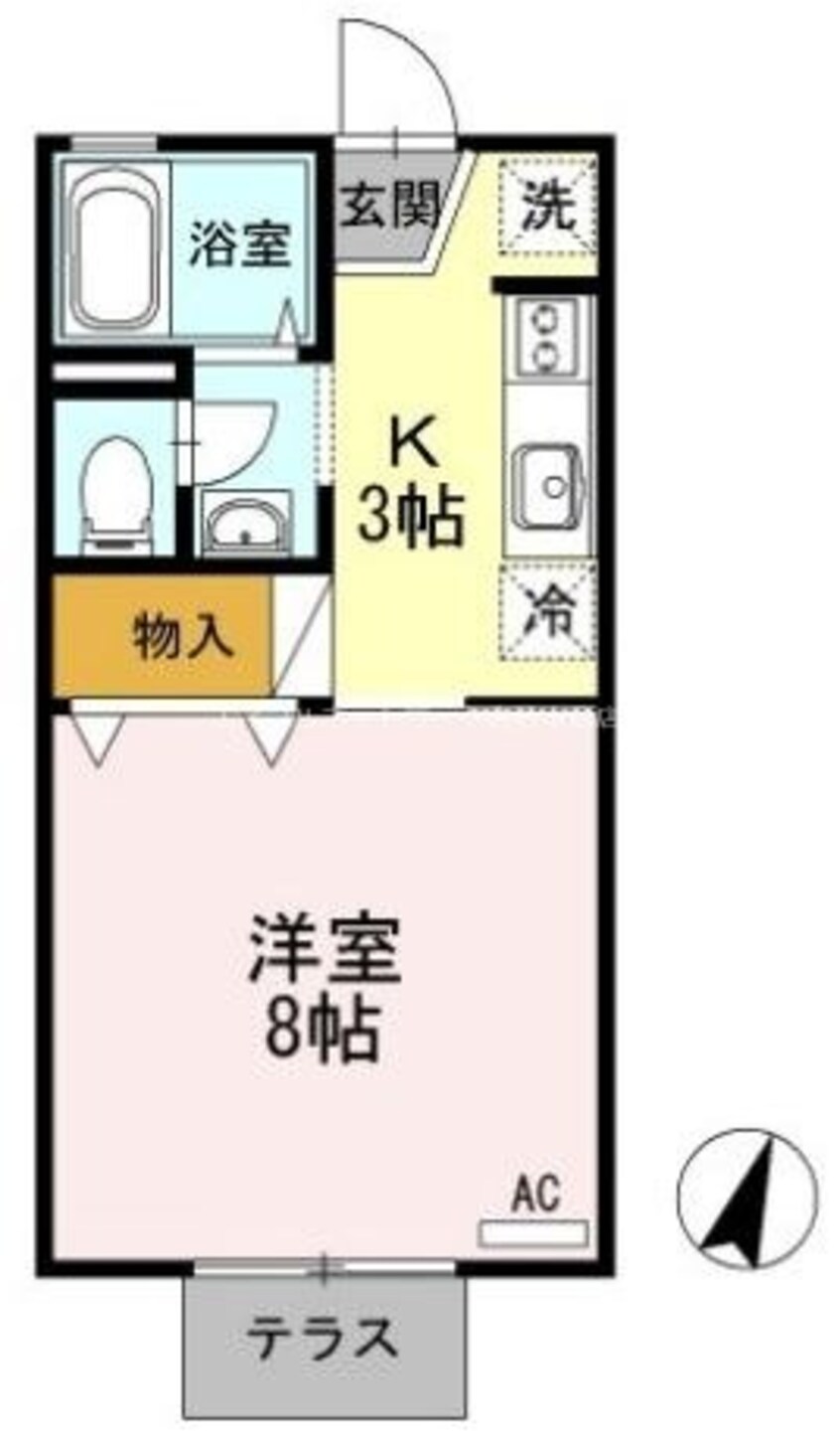 間取図 レインボーハイツ　A棟