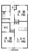 ファミリア　A 2LDKの間取り