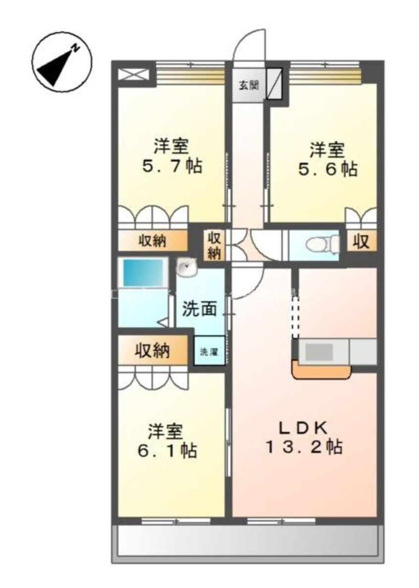 間取図 メルヴェイユ