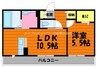 アステール白楽町 1LDKの間取り