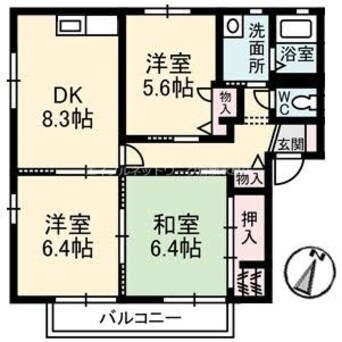 間取図 ペルレ　Ｅ棟