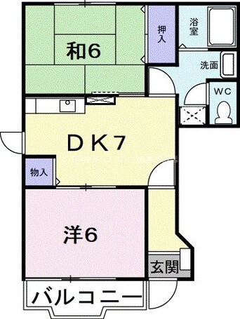 間取図 ジョイフルポート岡Ｄ