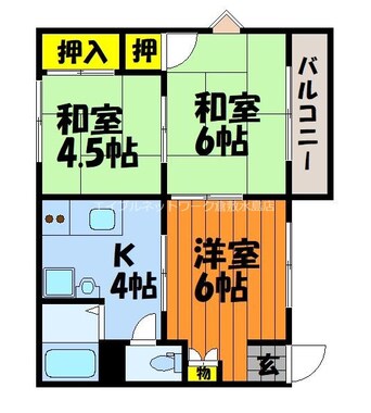 間取図 三宅コーポ