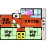 マンション若松 3DKの間取り