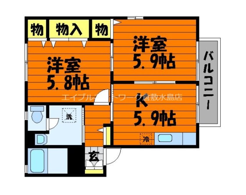 間取図 ヴィ・アージュ　A棟