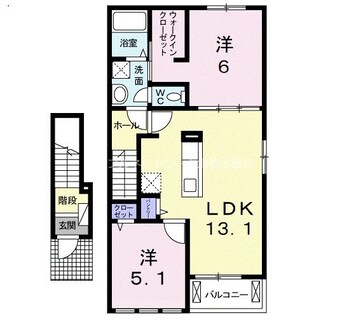 間取図 ウィステリアＢ