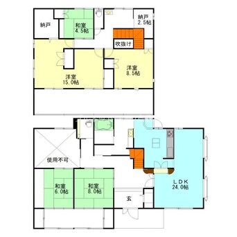 間取図 片島戸建貸家