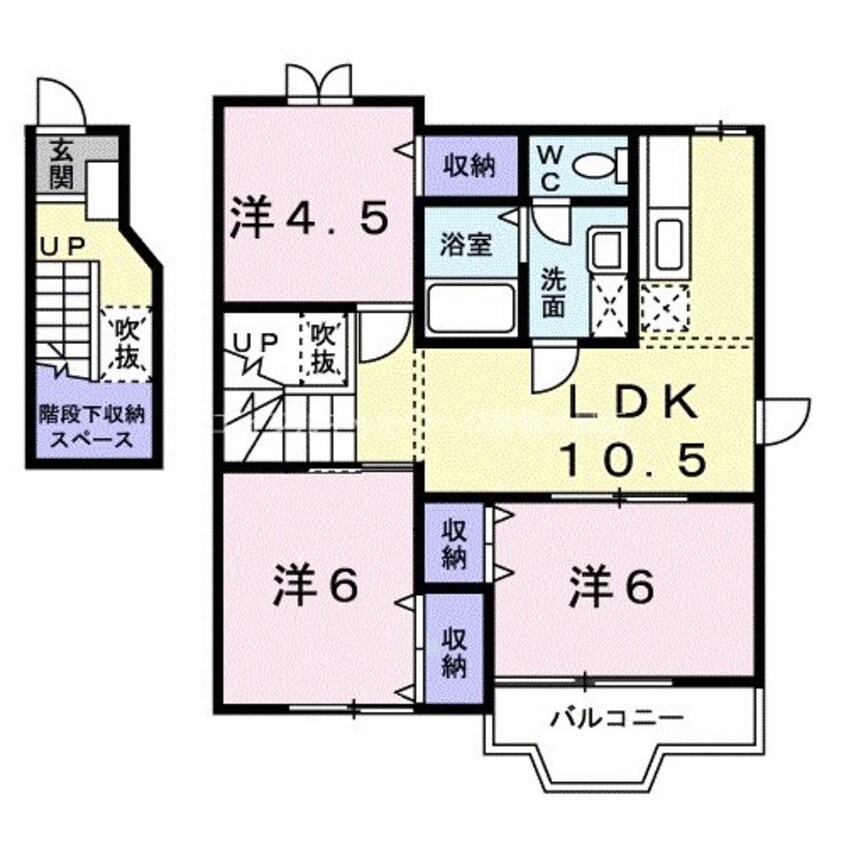 間取図 プレッソカルティエＢ