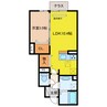 プランドール 1LDKの間取り