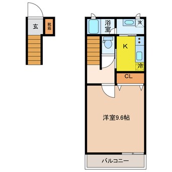 間取図 アスクレール屋敷町