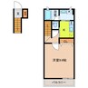 アスクレール屋敷町 1Kの間取り