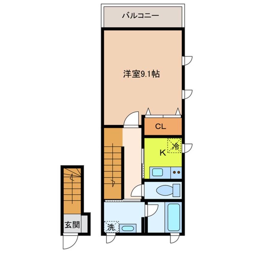 間取図 アスクレール屋敷町