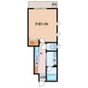 アスクレール屋敷町 1Kの間取り