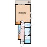 アスクレール屋敷町 1Kの間取り