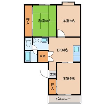 間取図 グリーンヒル1