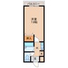 メゾンサステック 1Kの間取り