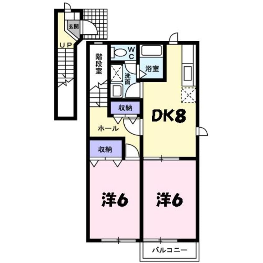 間取図 シャトレ小竹　II