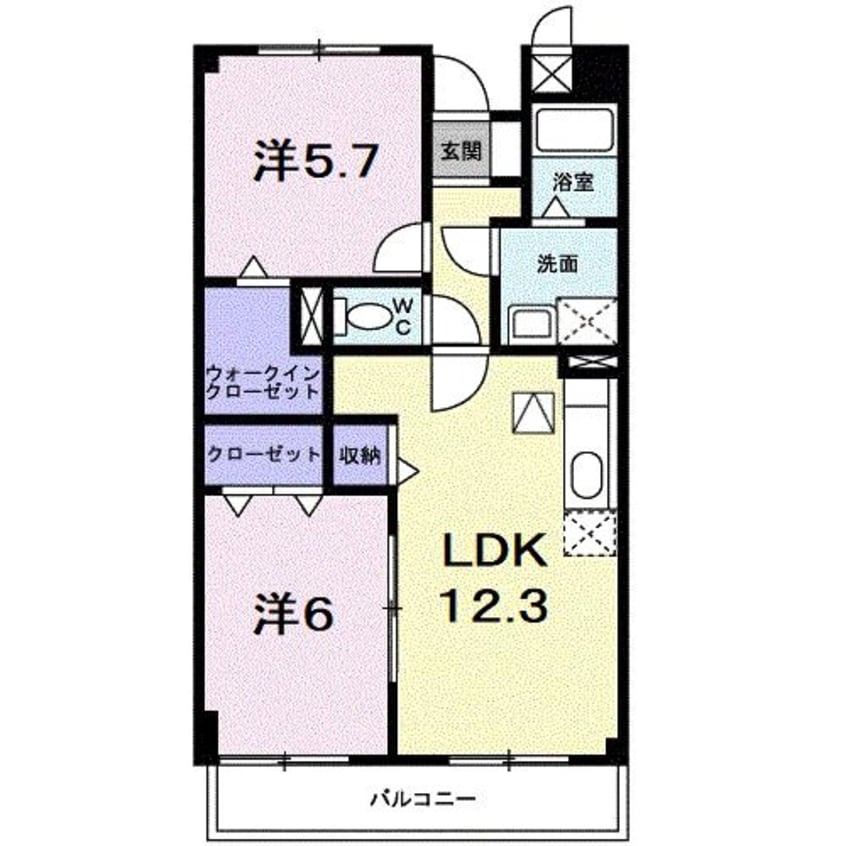 間取図 ヴェルジェ