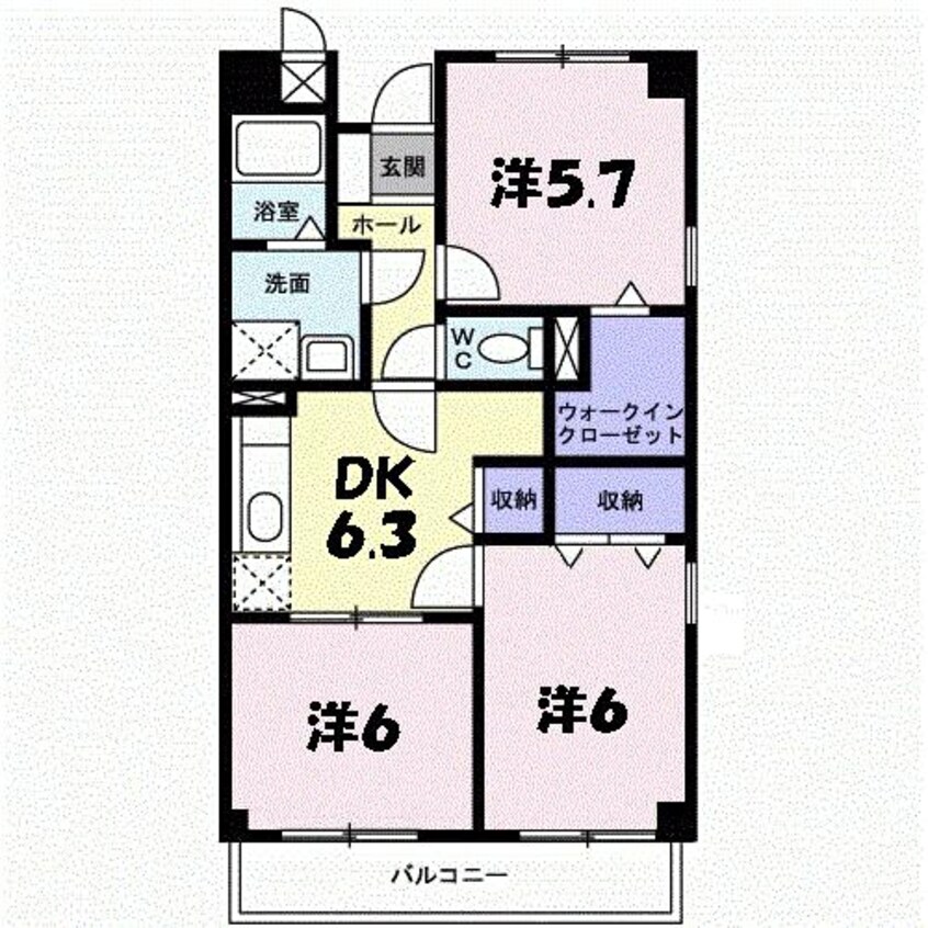 間取図 ヴェルジェ