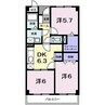 エレガントⅠ 3DKの間取り