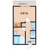 プルミエール神戸 1Kの間取り