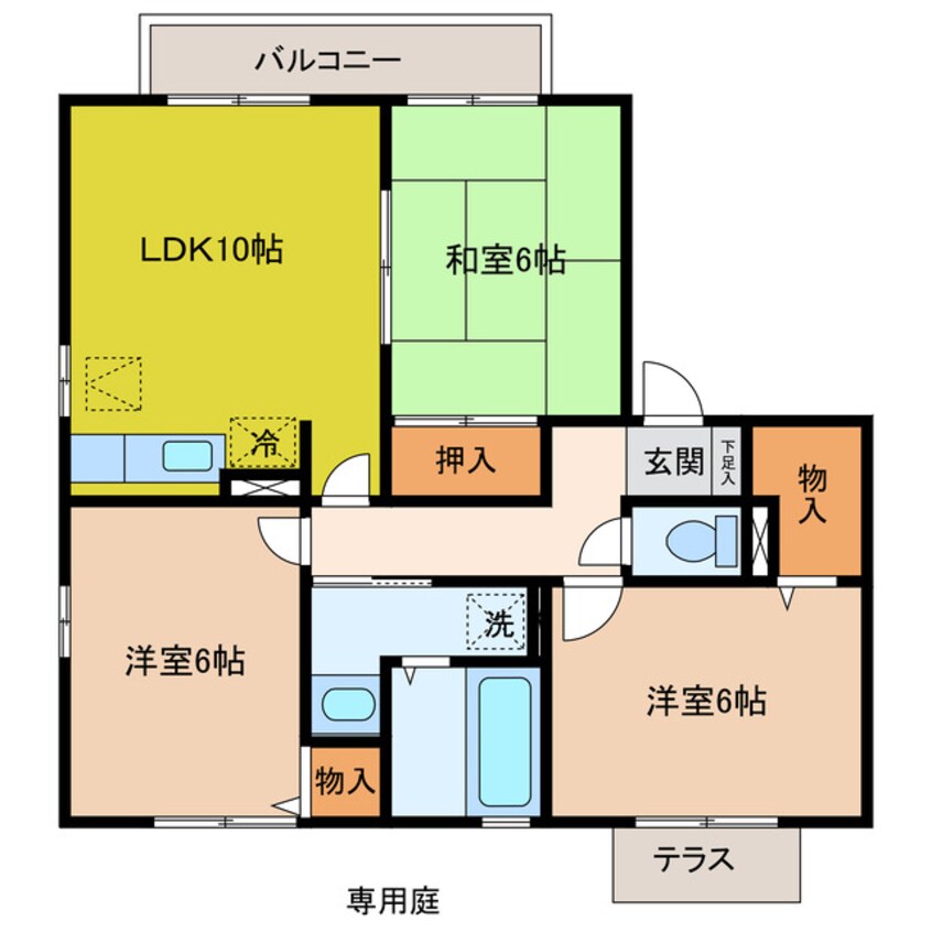 間取図 トワイライト　B棟