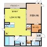 CRECER三田 1LDKの間取り