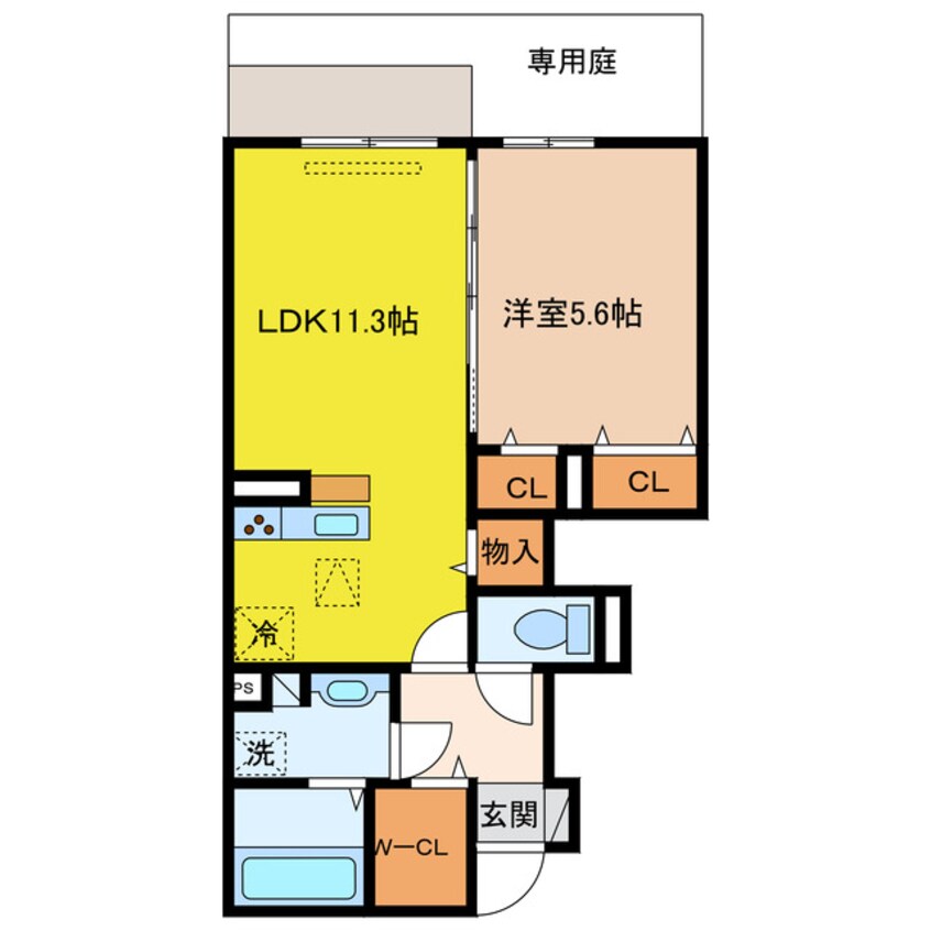 間取図 フルール　ドゥ　ソレイユ　Ⅰ