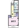 フィオーレ橘 1Kの間取り