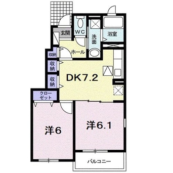 間取図 メゾン　ソレイユC