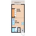 後呂マンションⅡの間取図