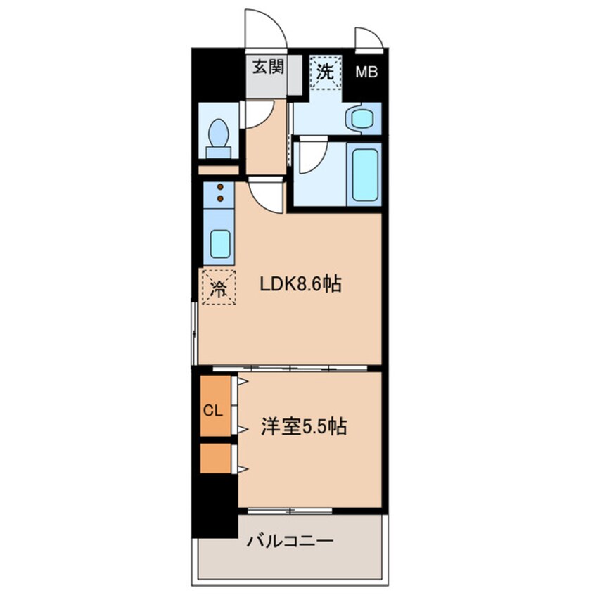 間取図 ラ シェンタ三田駅