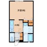 グリーンヒル広野 1Rの間取り