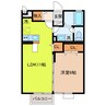 グランコントゥール　A棟 1LDKの間取り