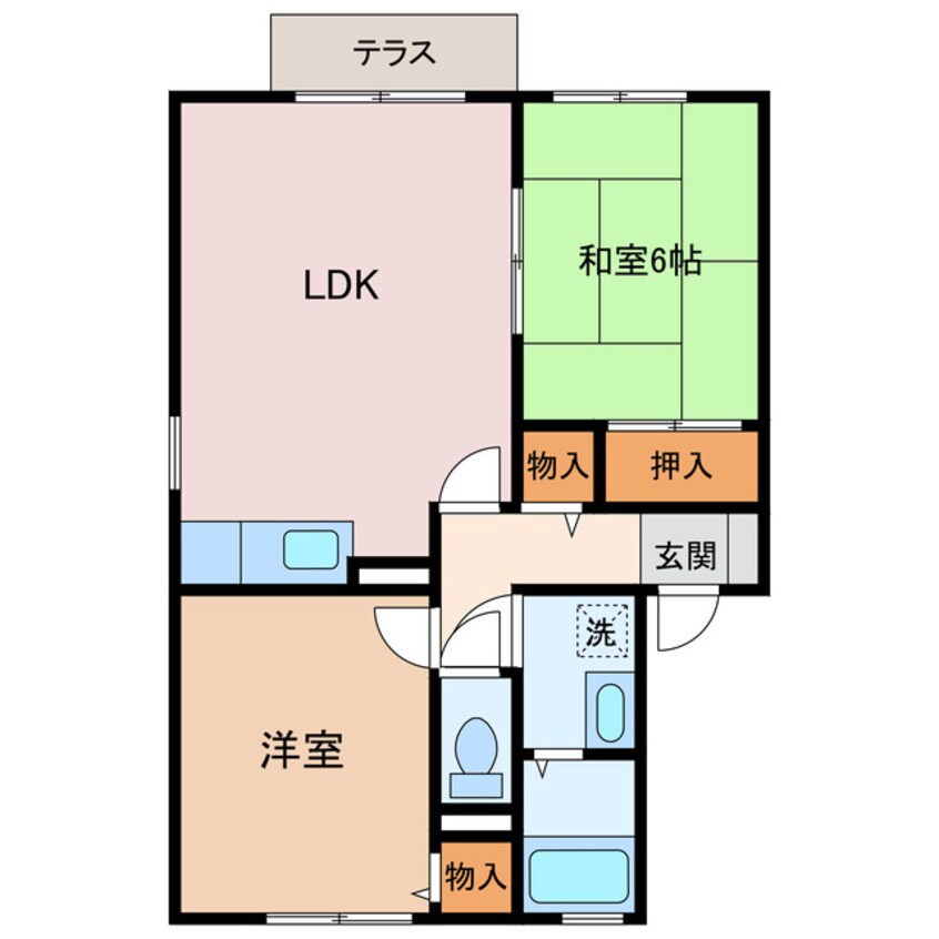 間取図 サニーハイツ・ジュンB