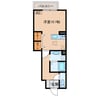 ルミエール三田 1Rの間取り